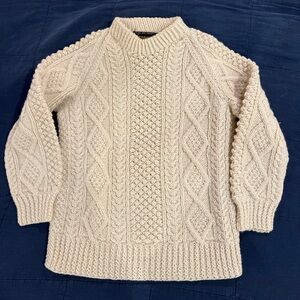 Vintage Hand-Knit Irish Fisherman Sweater